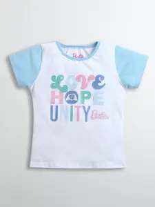 Tiny Girl Kids-Girls Printed Regular Crop Top
