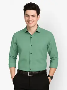 IKON FASHION Textured Spread Collar Long Sleeves Original Casual Shirt