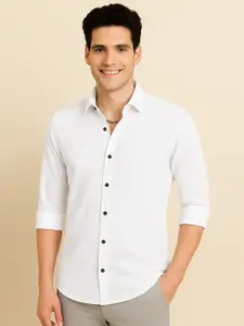 IKON FASHION Men Textured Original Regular Fit Casual Shirt