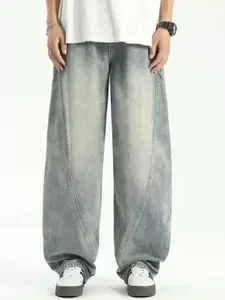 The Roadster Lifestyle Co. Cotton Mid-Rise Heavily Faded Jeans