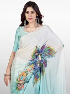 Saree mall Ethnic Motifs Printed Satin Sarees