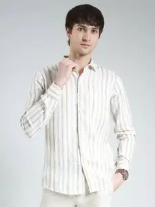 Monte Carlo Striped Linen Casual Shirt
