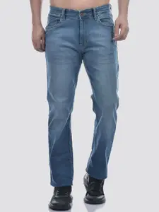 Numero Uno Men Whiskers and Chevrons Regular Fit Mid-Rise Light Fade Cotton Jeans