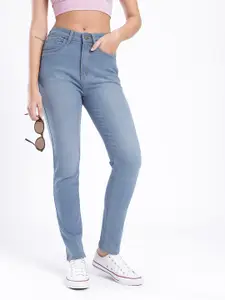 glitchez Women Stretchable Slim Fit Light Fade Jeans