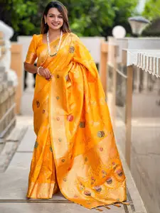 SGF11 Ethnic Motifs Woven Design Pure Silk Kanjeevaram Saree