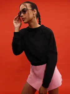 glitchez Distressed Terry Oversized Sweatshirt