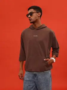 glitchez Terry Oversized Hooded Sweatshirt