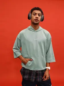 glitchez Terry Oversized Hooded Sweatshirt