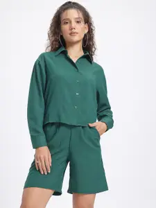 glitchez Relaxed Fit Shirt with Shorts