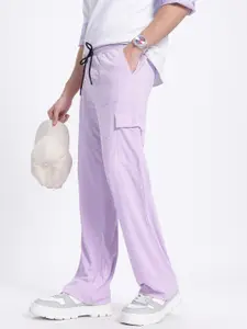 glitchez Men Relaxed Paneled Trousers