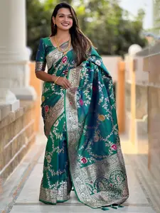 SGF11 Ethnic Motifs Zari Pure Silk Kanjeevaram Saree