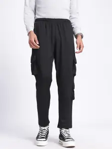 glitchez Men Cargo Edge Relaxed Fit Track Pants