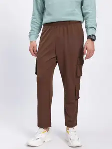 glitchez Men Panel Cargo-Style Track Pants