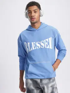 glitchez Blessed Daze Printed Hooded Sweatshirt