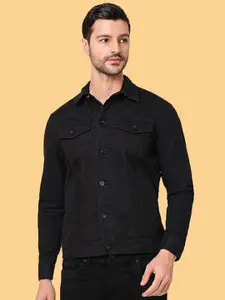 KLIZEN Men Graphic Printed Denim Jacket