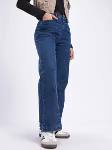 glitchez Women Light Fade Straight Fit Jeans