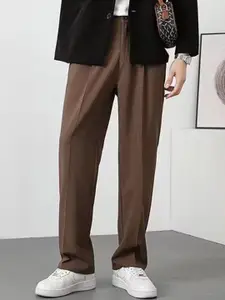 StyleCast x Revolte Men Mid-Rise Easy Wash Trousers