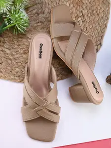 Creattoes Block Sandals with Bows