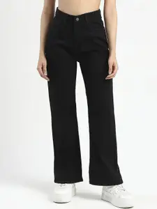 Madame Women Wide Leg Mid-Rise Jeans