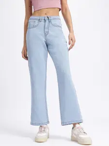 glitchez Women Light Straight Cotton Jeans