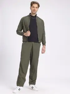 glitchez Mock Collar Zip-Up Tracksuit