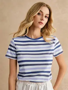 TOOCHKI Women Striped Printed Top