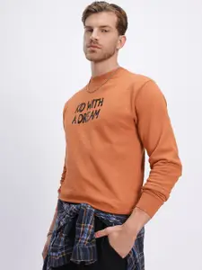 glitchez Typography Printed Sweatshirt