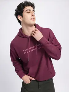 glitchez Typography Hooded Sweatshirt