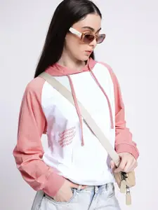 glitchez Printed Cotton Terry Hooded Sweatshirt