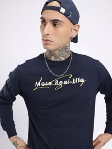 glitchez Printed Cotton Terry Relaxed Fit Sweatshirt