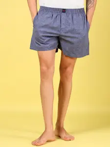 V-Mart Men Geometric Printed Cotton Regular Shorts