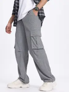 glitchez Men Cargo Style Relaxed Trousers