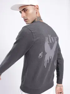 glitchez Printed Cotton Terry Sweatshirt