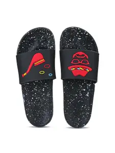 DRACKFOOT Men Self Designed Sliders