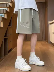 StyleCast x Revolte Men Striped Mid-Rise Relaxed Fit Outdoor Shorts