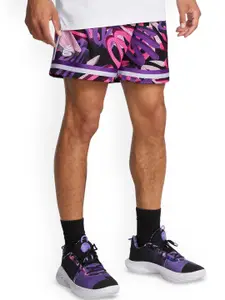 UNDER ARMOUR Men Curry Printed Relaxed-Fit Statement Shorts