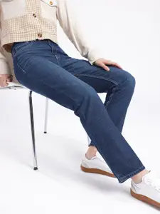 glitchez Women Straight Fit Light Fade Jeans