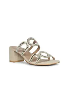 Saint G Leather Block Sandals