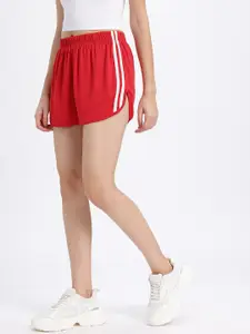 glitchez Women Mid-Rise Relaxed Fit Shorts