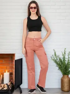 DressBerry Women Super Straight Fit High-Rise Stretchable Jeans