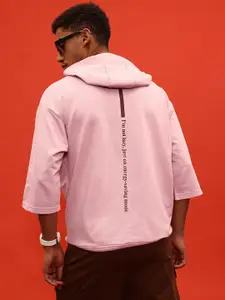 glitchez Terry Oversized Hooded Sweatshirt