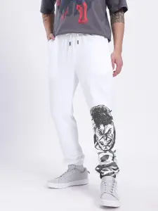 glitchez Men Captain America Printed Relaxed Track Pants