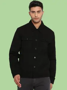 KLIZEN Men Denim Jacket with Embroidered