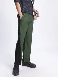 glitchez Men Casual Colourblocked Track Pants