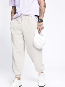 glitchez Men Cuffed Hem Relaxed Joggers