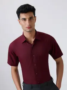 Raymond Men Pattern Pure Cotton Cutaway Collar Formal Shirt