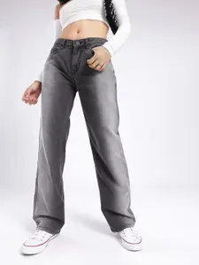 glitchez Women Ombre Straight Heavy Fade Jeans