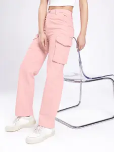 glitchez Women Cargo Fit Jeans