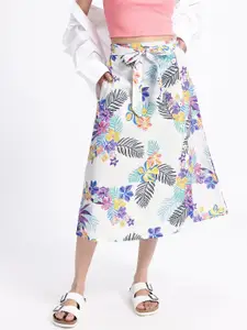 glitchez Women Wrap Love Midi Skirt