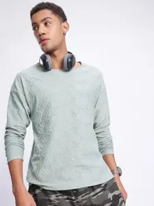 glitchez Dropped Sleeve Relaxed Comfort Sweatshirt